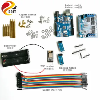 

1 Set WiFi Control Tracking kit for Robot Tank Chassis with Arduino UNO R3 Board+Motor Drive Shield Board+Tracking Module