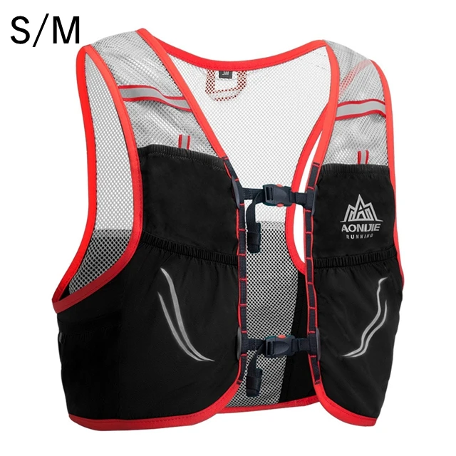 AONIJIE легкий рюкзак для бега нейлоновая сумка для велоспорта марафон Портативный Сверхлегкий Пешие прогулки 2.5L - Цвет: Red SM