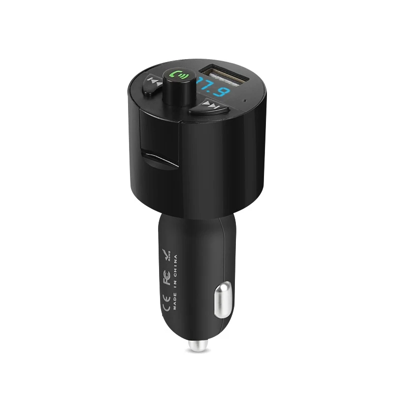 VicTsing Bluetooth Car Kit MP3 Music Player FM Transmitter Wireless Hands-free USB Charger 5V2.1A FM Transmitter USB Charger    (1)