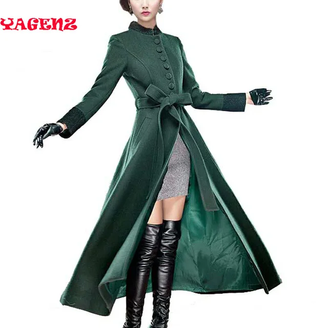 manteau très long femme