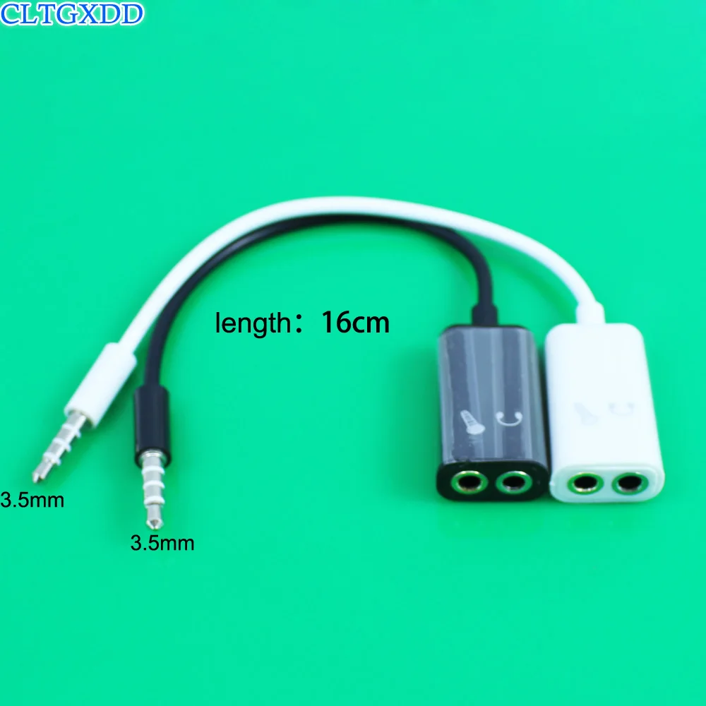3.5mm Audio Mic Cable Splitter Male to 2 Female Headphone Audio