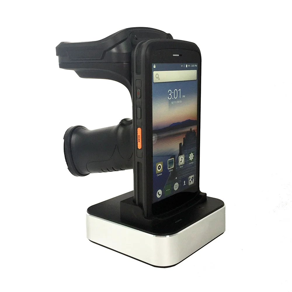 

Android 8.1 Qctacore 2.5GHz Portable Mobile Computer Rugged Handheld PDA barcode Scanner 2D NFC 4G WiFi UHF RFID Reader
