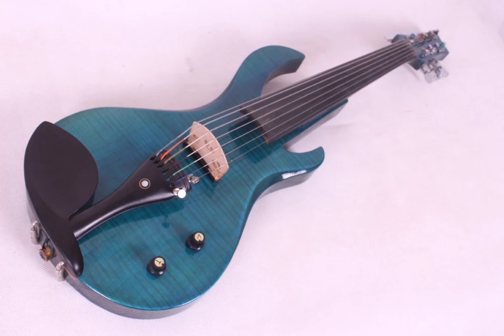 new 7 Strings 24 fret guitar neck 4/4 Electric violin Big Jack blue