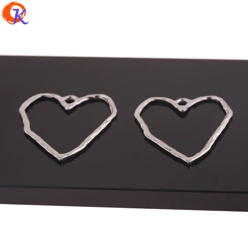 Cordial Дизайн 50 шт 33*39 мм Jewelry аксессуары/серьги Разъемы/Сердце Форма/DIY ювелирных изделий/ручная работа/застежки для сережек