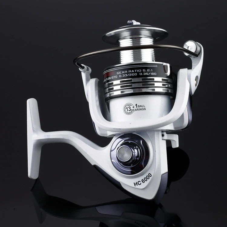 carretilha de pesca HC1000 7000 13+1BB spinning fishing reel with Exchange Handle moulinet peche carretes de pescar Bait Casting|Fishing Reels| - AliExpress