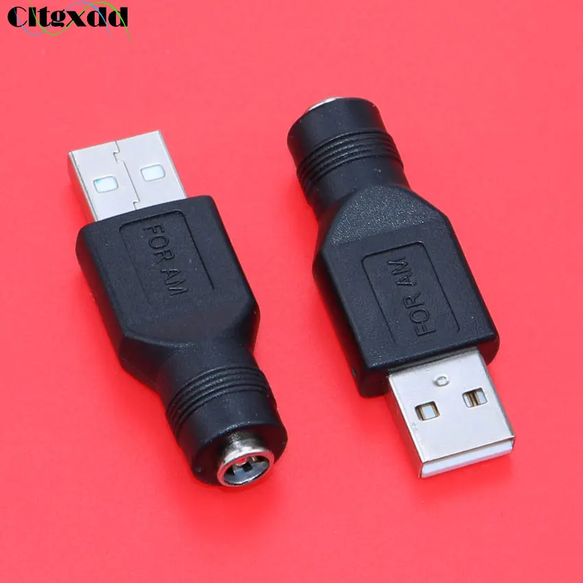 Cltgxdd 1 шт. DC jack 5,5*2,1 мм 5,5X2,1 мм Женский к USB 2,0 Мужской Женский DC мощность вилки разъем адаптер для портативных ПК