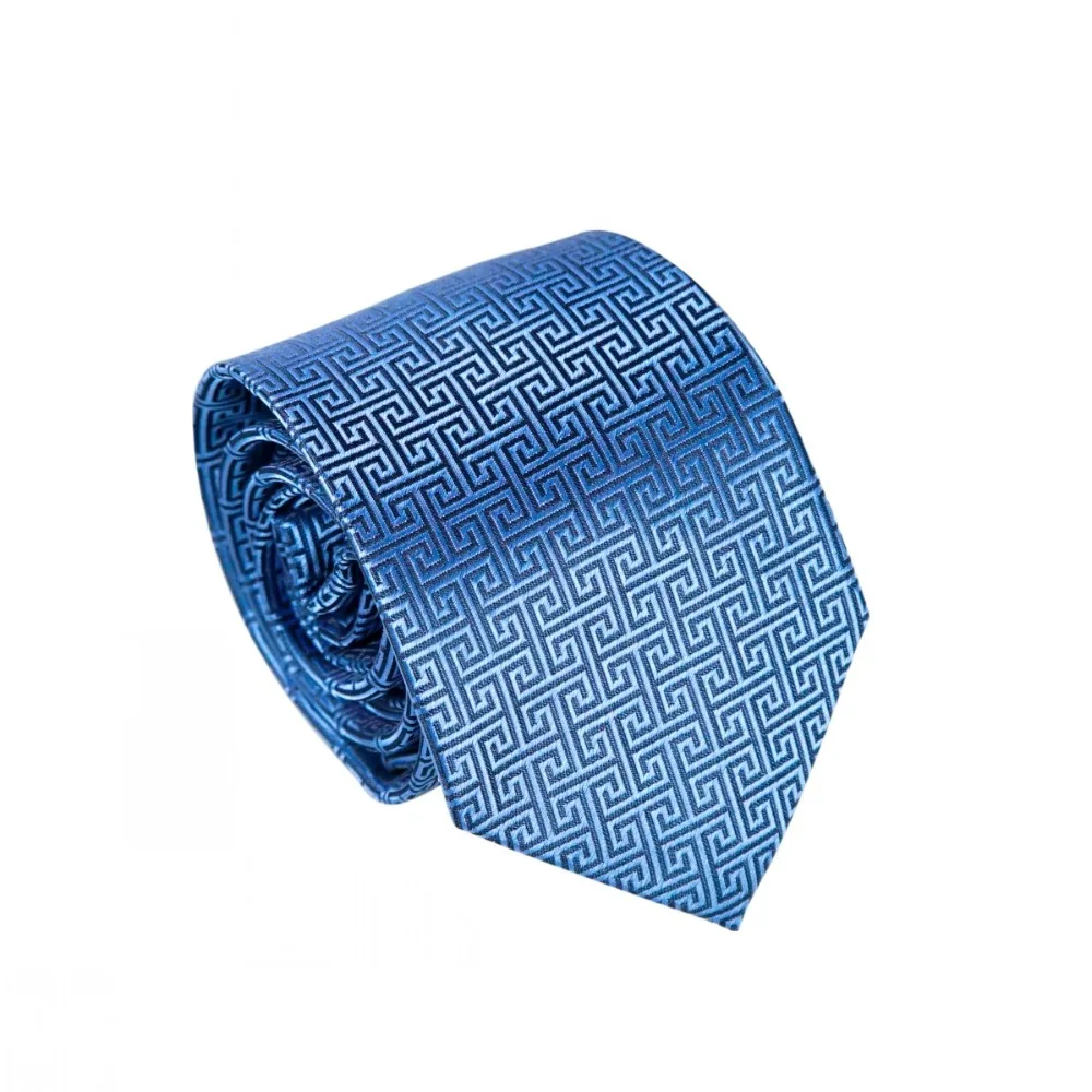 Серый полосатый галстук ЖАККАРДОВЫЙ мужской галстук Gravata Hanky набор запонок носовой платок формальный мужской галстук наборы для свадьбы