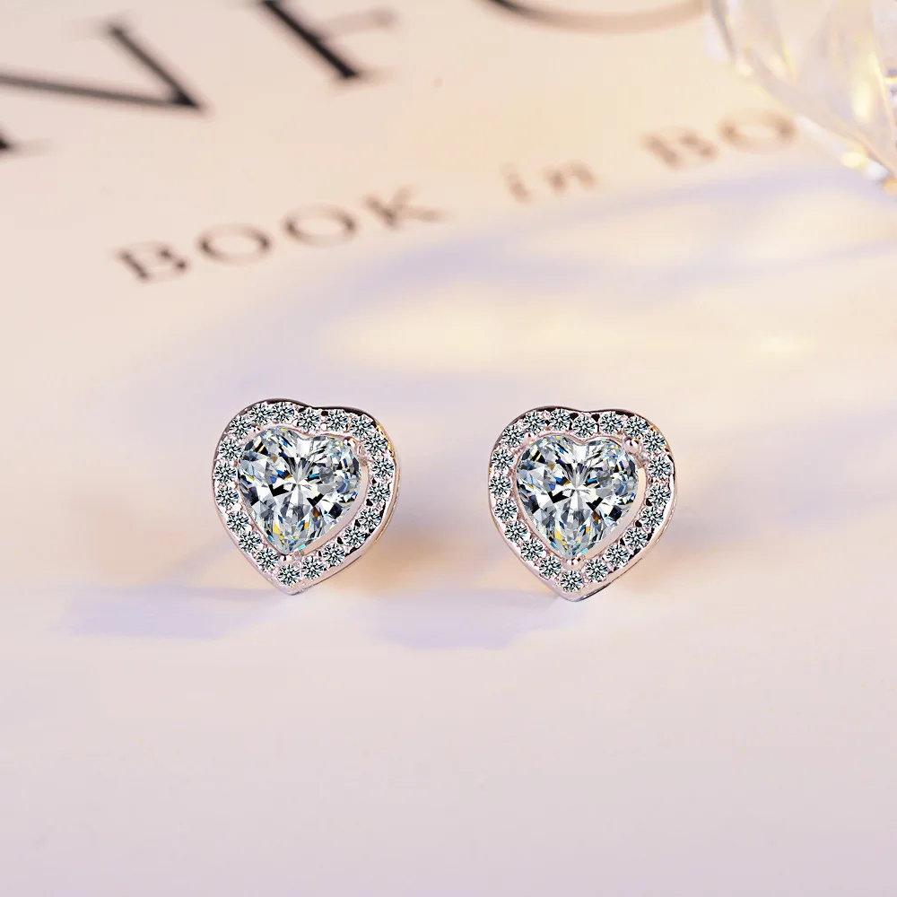heart crystal stud earrings for women wedding (1)