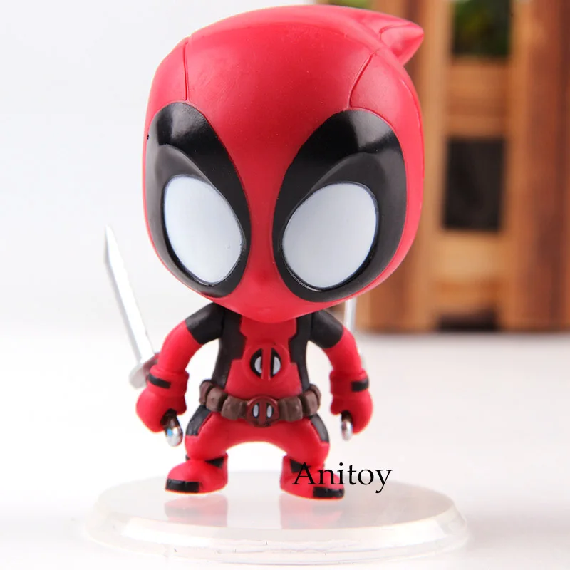 

Marvel Kidpool Bobble Head Deadpool PVC Action Figure Car Decoration Doll Collection Model Toys for Boys