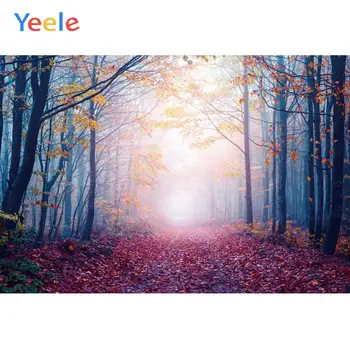 

Yeele Landscape Maple Leaves Forest Grunge Decor Photography Backdrops Personalized Photographic Backgrounds For Photo Studio