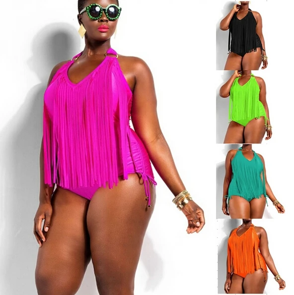 Super Large 2XL 3XL 4XL Plus Size Fringe Swimwear Black big One Piece Swimsuit Bathing Suits for plused women Tassel Monokini plus-size-black-swimsuit : image Super Large 2XL 3XL 4XL Plus Size Fringe Swimwear Black big One Piece Swimsuit Bathing Suits for plused women Tassel Monokini plus-size-black-swimsuit