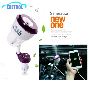

Car Air Freshener Perfume Aroma Humidifier Nanum II Generation Mist Discharge Add USB Socket Ambientador Car Humidifier HOT