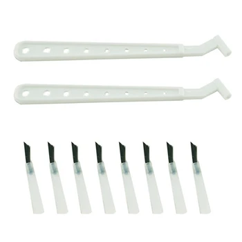 

2 brush handle + 100 brush head Dental Coating Handle Hair Brush Head Can Be Replaced Tooth Care