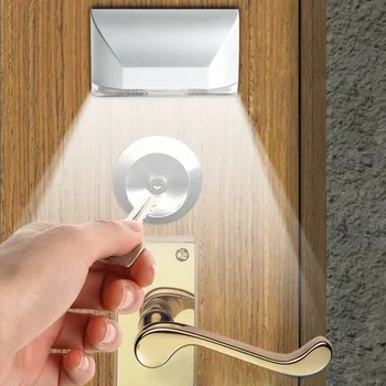 

LED Door Lock Night Light With LED Intelligent Auto PIR Door Lock Cabinet Key Induction Small Night Light Sensor Lamp