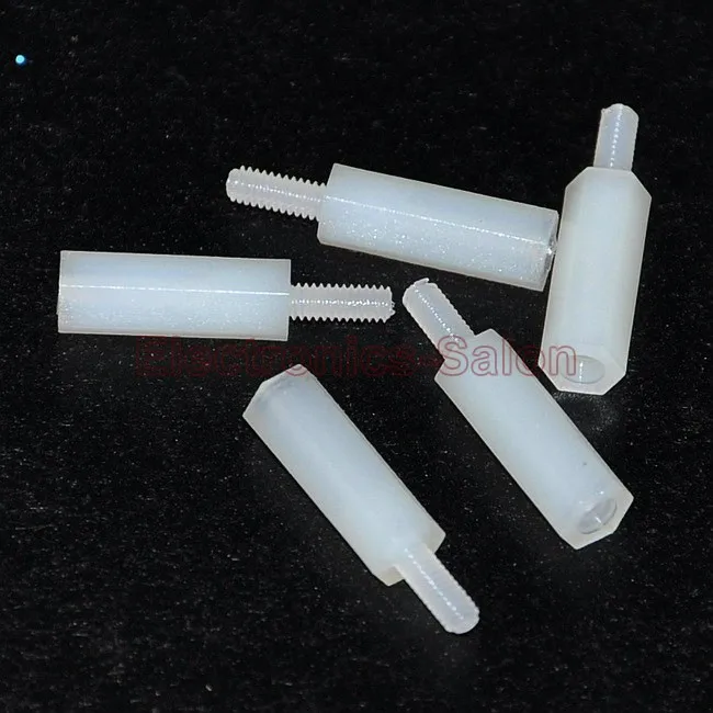 

(20 pcs/lot ) 12mm M2 Nylon Hex Male-Female Standoff, Spacer.