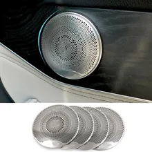 4pcs Chrome Door Speaker Ring Cover Trim For Mercedes Benz C Class W205 2015 Car Accessories цена 4pcs Chrome Door Speaker Ring Cover Trim For Mercedes Benz C Class W205 2015 Car Accessories цены онлайн
