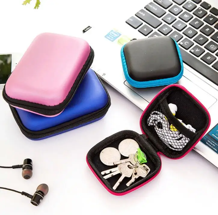 

Cartoon Earphone Wire Organizer Data Line Storage Box Case Container Coin Wire Protective Box Case Container Protable Travel Box