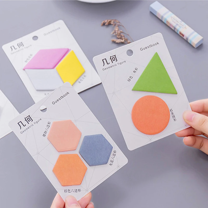 

2Pcs Cute Block Blank Circle Memo Pad Kawaii Paper Sticker Label Check Sticky Note Cute Stationary Thing Index Card List Memopad