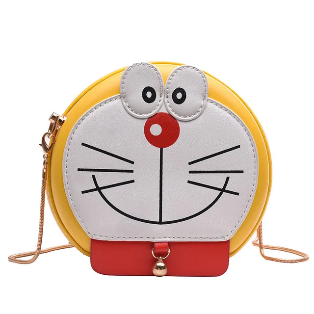 Сумка через плечо Doraemon маленькая круглая сумка с милым мультяшным принтом
