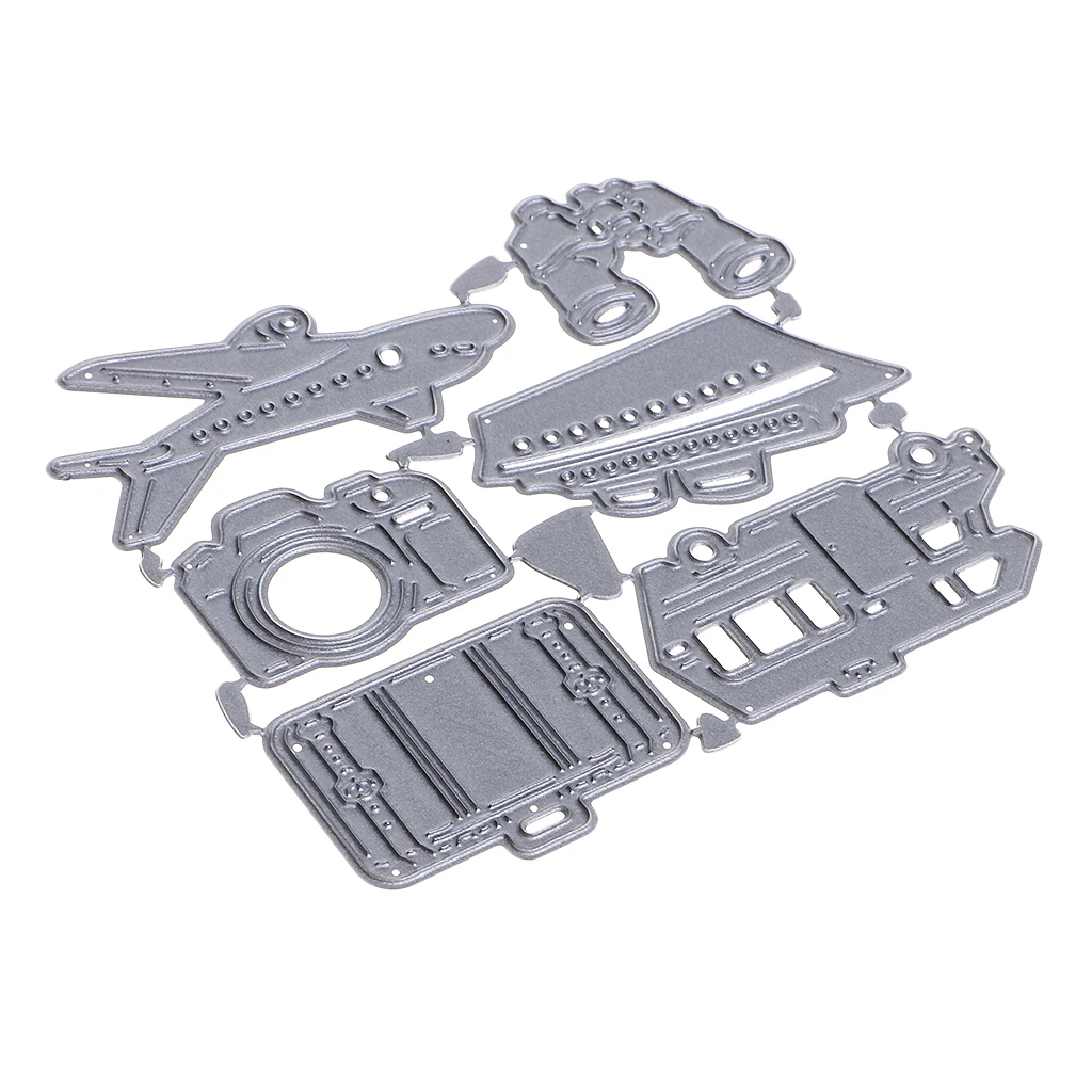1 Set Travel Accessories Shape DIY Cutting Dies For Scrapbooking Album Craft