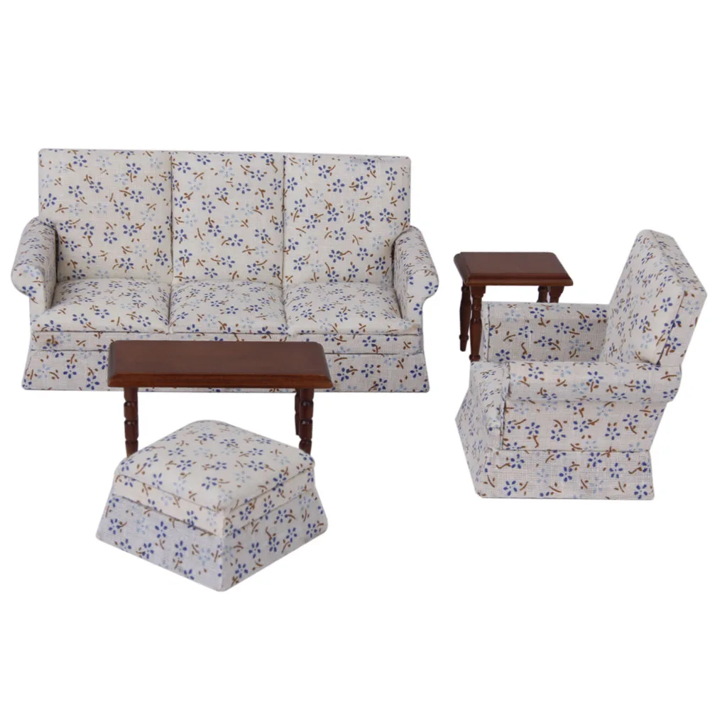 دمية أثاث مصغر ديكور المنزل إمدادات جنسين أريكة نهاية مجموعة منضدة 1:12 دمية أثاث مصغر ديكور المنزل إمدادات جنسين أريكة نهاية مجموعة منضدة 1:12