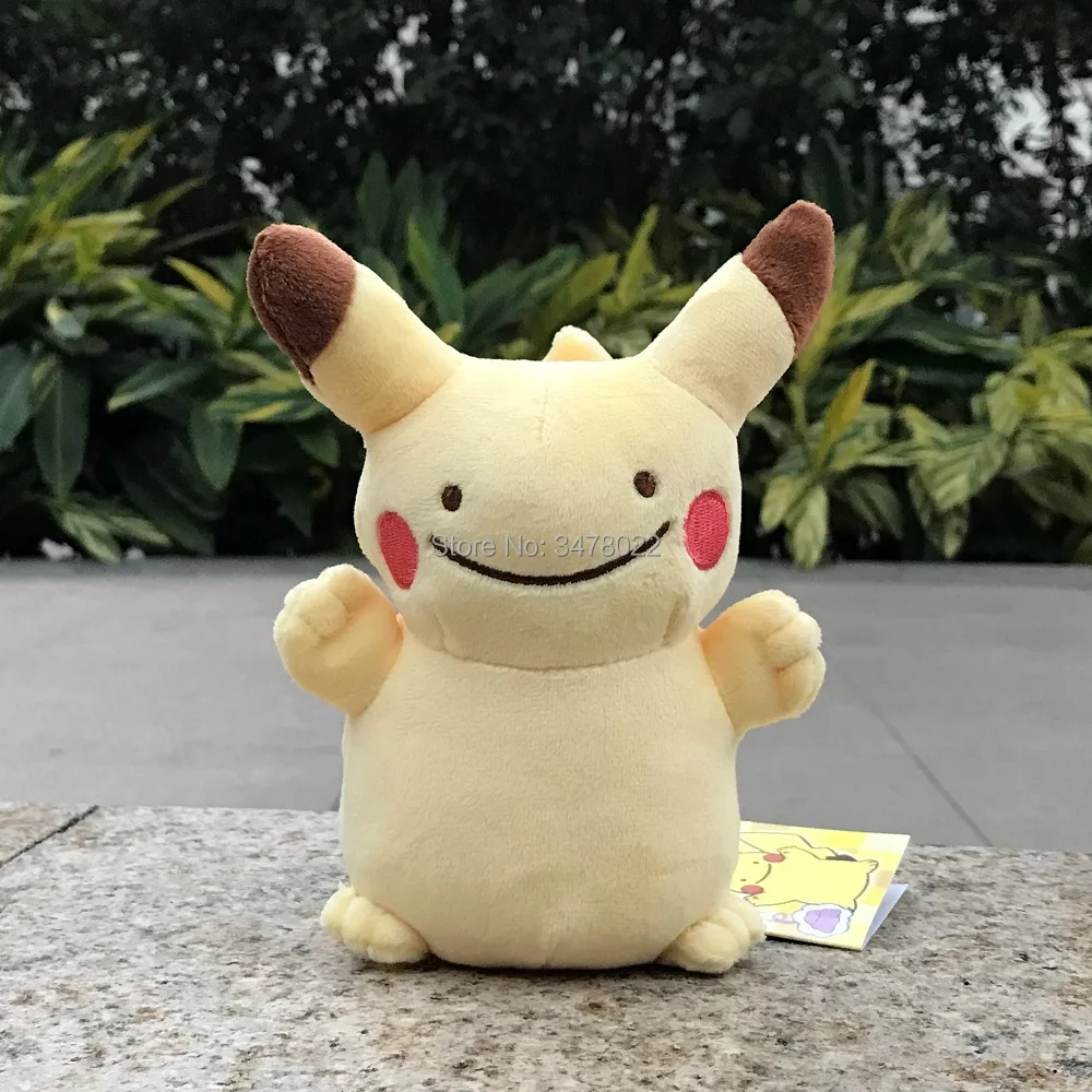 Милая трансформирующая игрушка Ditto Lapras Dragonite Pikachu Omanyte, плюшевая игрушка, мягкие игрушки в виде животных, мультяшная кукла