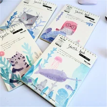 

Animal Colour pages magnetic hardback material escola Schedule Book Diary Planner Notebook School Office Supplies Stationery