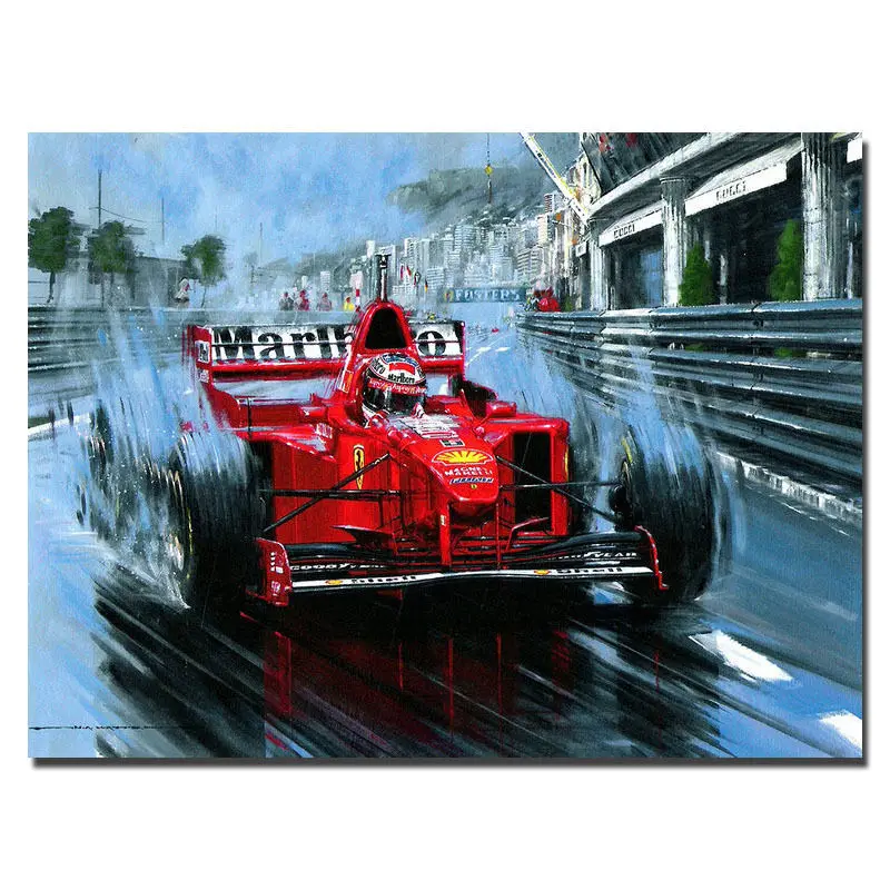 Details about   H-912 Michael Schumacher Mercedes Germany F1 Racing Driver Car Wall Silk Poster 