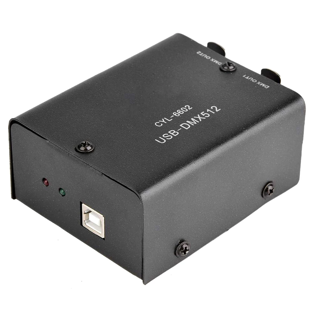 

Module Converter Decoder Black LED Light Daslight Stage Lighting Controller Computer USB To DMX512 512-Channel Accessories Mini