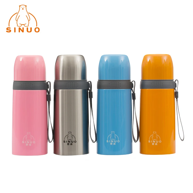 Brand New Sinuo 4 Colors Drinkware Stainless Steel Portable Thermos Cup Vacuum Flask Thermos Mug Bottle