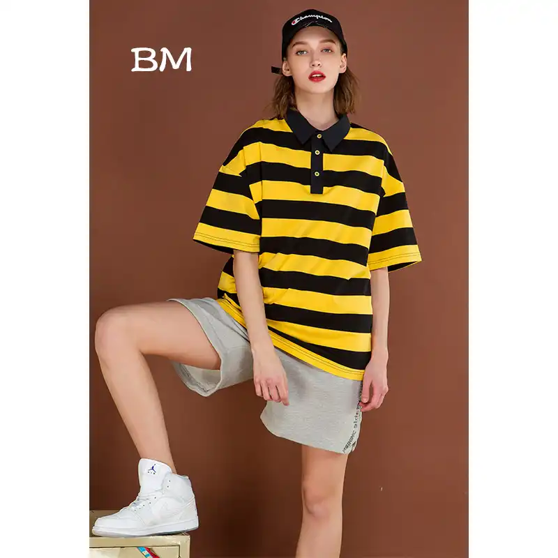 womens oversized polo shirt