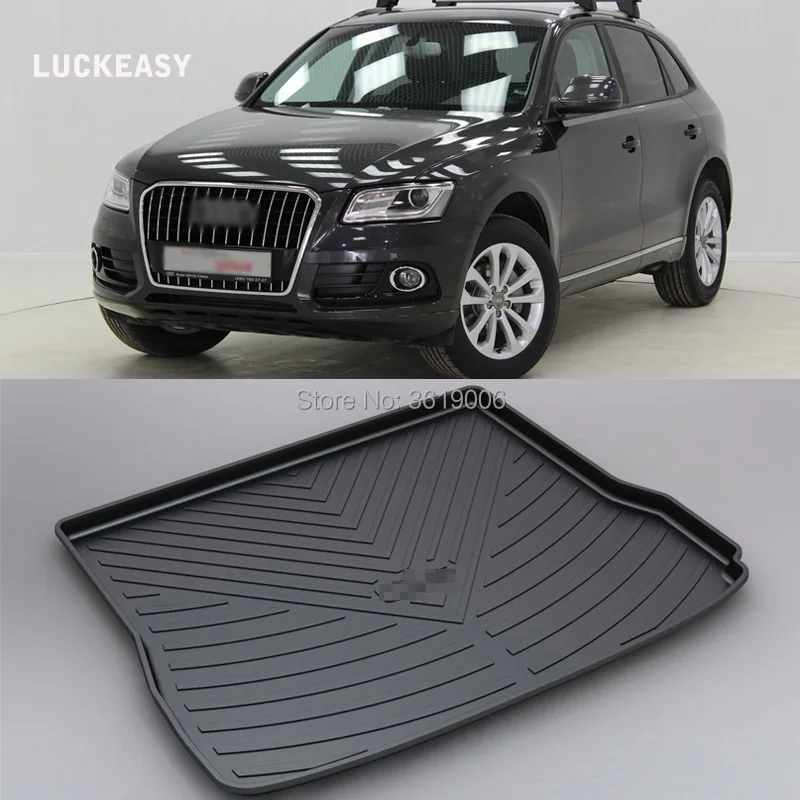 

LUCKEASY Non-Slip Waterproof 3D TPO Trunk Boot Cargo Mat Recycled Durable For Audi Q5 10-18 Car-styling