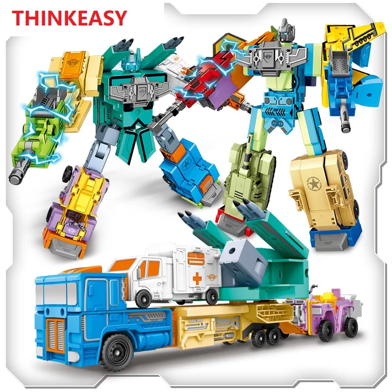 

Creative Assembling Educational Toys 10 numbers symbols 3D math transformation robot digits puzzle Animals boy toy for Kids