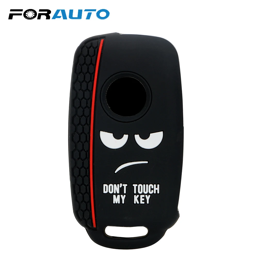 

FORAUTO Dont Touch My Key Car Key Case Cover 3 Buttons Key Protect Cover Replacement For Volkswagen VW Polo Bora Tiguan