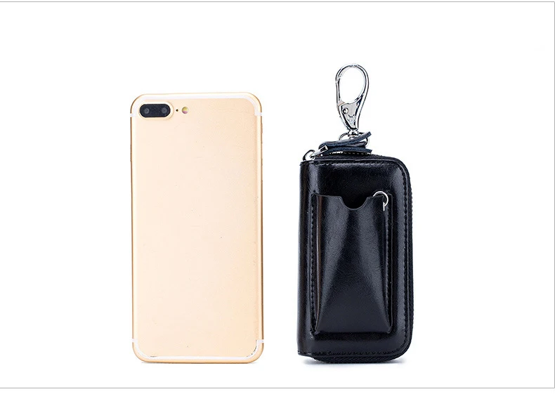 SOUTH GOOSE New Fashion Men Car Key Holders Genuine Leather Multifunction Zipper Home Key Case Housekeeper Women Key Coin Purse