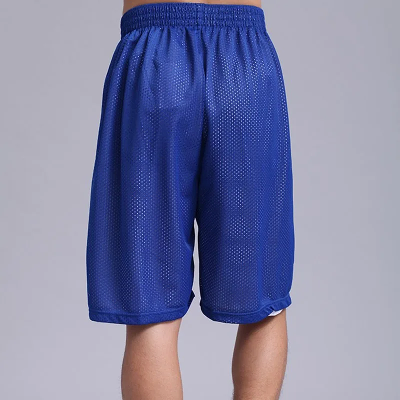 Бренд KD спортивные джоггеры летние баскетбольные шорты тренировочные свободные двухсторонние до колена эластичное талии синие мужские короткие брюки
