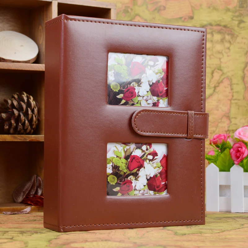 High End Pu Leather Cover Photo Album Interleaf Type 4R 6 Inch 200Pockets Kids Family Photo