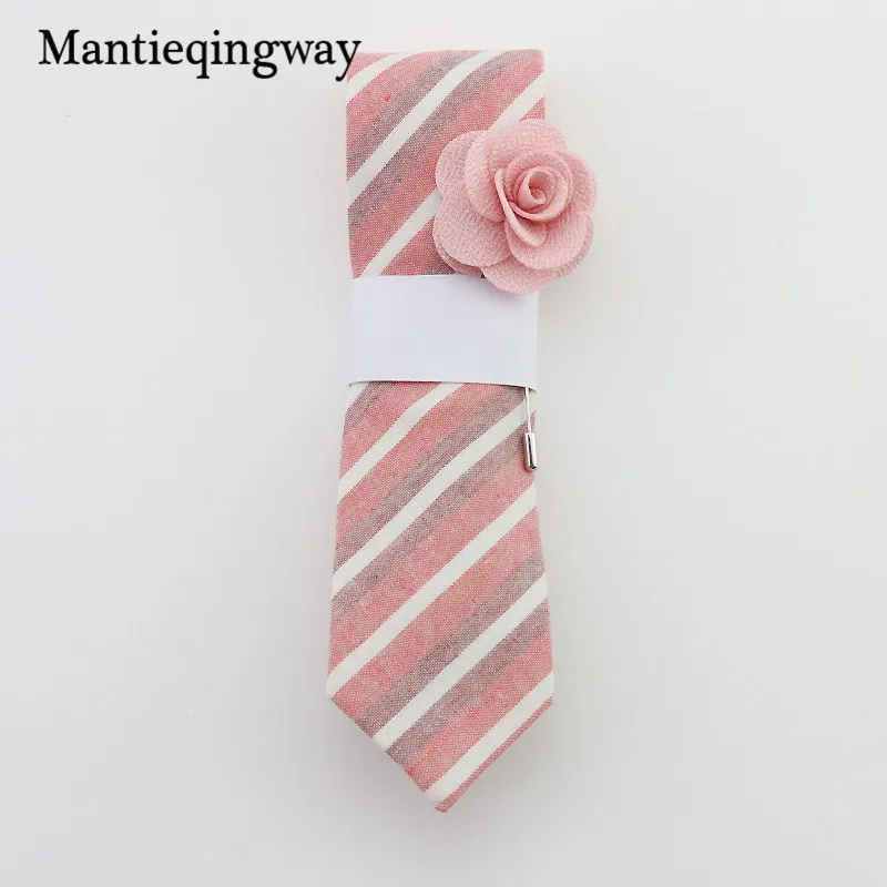 Mantieqingway 6 см модные галстуки, тонкие галстуки, черные узкие галстуки, хлопковые галстуки для мужчин, свадебные деловые полосатые и клетчатые галстуки-бабочки - Цвет: 013