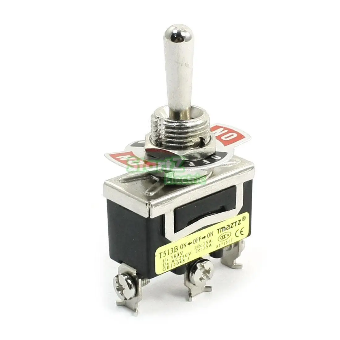 Black Toggle Switch Wobble Lever SPDT ON/OFF/ON 3 Position 380V 15Aspdt lever switchspdt