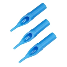 50 шт одноразовые наконечники для татуировки синего цвета 5RT круглые наконечники Предварительно стерилизованные наконечники для 5RL 5RS Иглы для татуировки