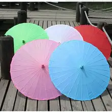 Горячие свадебные зонтики бумажные зонтики Зонты от солнца аксессуары ручной работы однотонная бумага зонтик Зонт 100 шт/партия