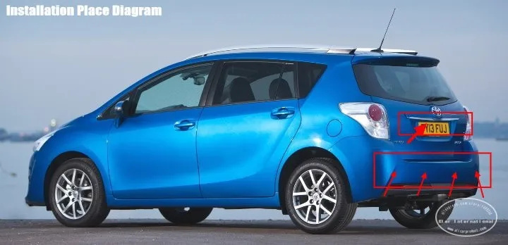 Автомобильный датчик парковки для Toyota Vios XP150/Verso EZ/Sportsvan камера заднего вида