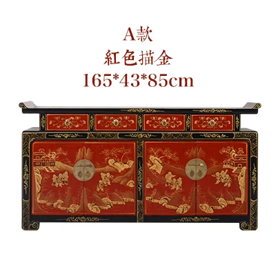 Деревянная мебель для гостиной cassettiera шкаф для хранения современный китайский деревянный muebles de sala шикарный комод meuble обувные шкафы - Цвет: Бургундия