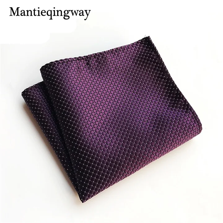 Mantieqingway 25*25 см полиэстер платок карман квадратных для мужской костюм Полосатый плед карман Полотенца Свадебные Платки груди Полотенца - Цвет: 11
