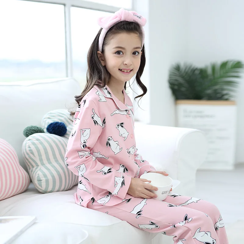 Showvigor Boys Girls Pajamas Kids Pjs Set Cotton Jammies Sleepwear Clothes Toddler Kids Long Sleeve Pants Set Size 3T-7