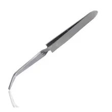 100 шт./лот, нержавеющая сталь, многофункциональный зажим для ногтей, Маникюрный Инструмент для дизайна ногтей, пинцет, акрил и УФ гель для ногтей, Типсы F0049