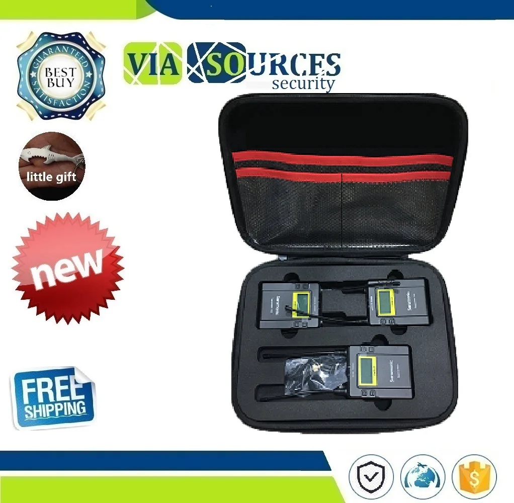 

Bag for Saramonic UWMIC9 Broadcast UHF Camera Wireless Lavalier Microphone System Two Transmitters One Receiver box accessories