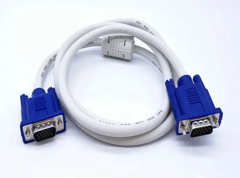 

Fast Free Ship 5 Meter length 3+4VGA Cable pitch to pitch VGA wire/white VGA Video cables