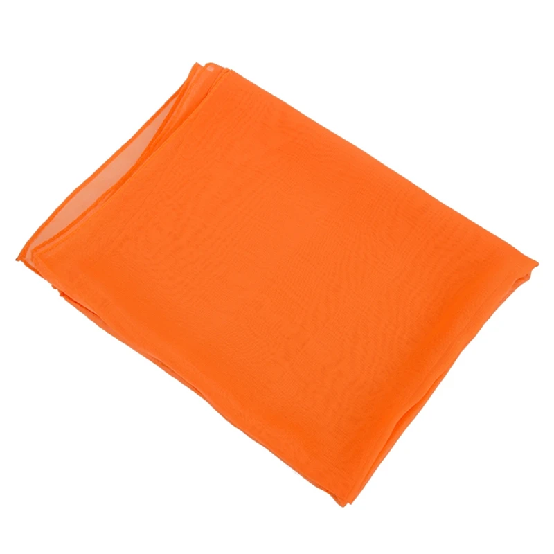 Женский большой длинный модный шейный платок оранжевый