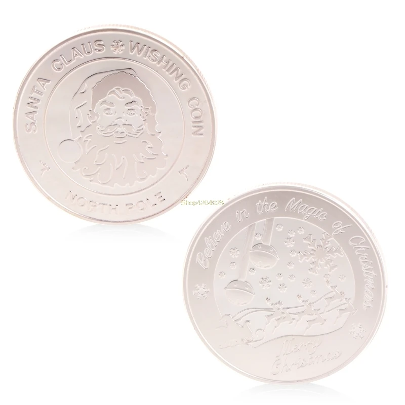Реальные памятные монеты с Рождеством Санта-Клаус памятная монета